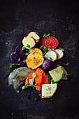 Oven-roasted vegetables with truffle