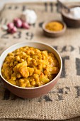 A pumpkin and chickpea curry