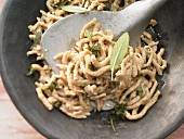Wholewheat noodles in sage butter