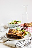 Moussaka on a plate