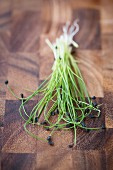 Rock chives sprouts