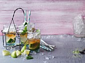 Ipanema Virgin - alkoholfreier Limetten-Cocktail mit Basilikum und Tonic Water