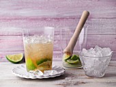 Ipanema Virgin - alkoholfreier Limetten-Cocktail mit Basilikum und Tonic Water