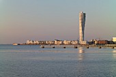 The Turning Torso skyscraper in Malmö, southern Sweden