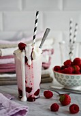 Milkshake strawberry rasberry