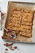 Sugar-free energy bars with nuts and figs