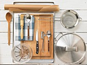 Kitchen utensils for making vegetable strudel