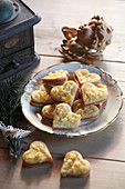 Orange and ginger heart biscuits