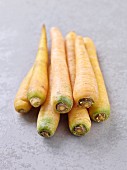 Several yellow carrots