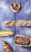 Auswahl von selbstgemachtem Brot