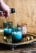 Sgroppino (Cocktail mit Zitroneneis, Prosecco und Wodka, Italien)