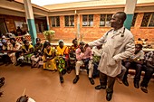 Hospital waiting area, Uganda
