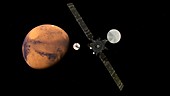 ExoMars spacecraft at Mars, illustration