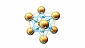 Titanium-gold alloy crystal structure