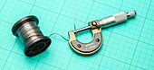 Micrometer measuring wire