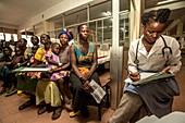 Hospital waiting area, Uganda