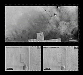 Schiaparelli landing site, MRO images