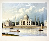 Taj Mahal, 19th century illustration