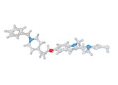 Monoamine oxidase and inhibitor complex, molecular model
