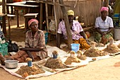 Women trading farm crops