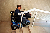 Access ramp for disabled people