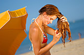 Woman at the beach