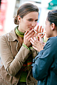 Woman smoking