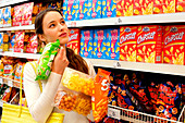 Woman in supermarket