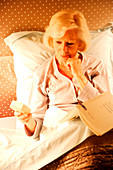 Elderly woman with insomnia