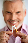 Man wishing to quit smoking