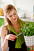 Woman cooking