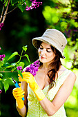 Woman gardening