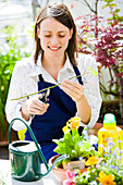 Woman gardening