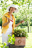 Woman gardening