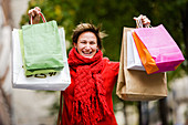 Woman with shopping bags