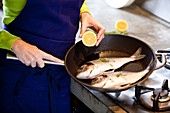 Woman cooking