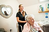 Care home hairdressing