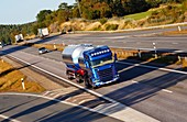 Fuel truck on highway