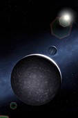 Artwork of Jovian Moon Callisto