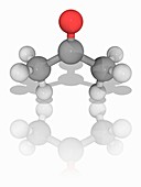 Acetone organic compound molecule