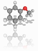Anisole organic compound molecule