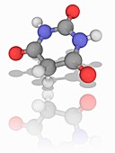 Barbituric acid organic compound molecule