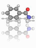 Benzamide organic compound molecule