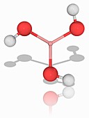 Boric acid chemical compound molecule