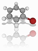 Bromobenzene chemical compound molecule