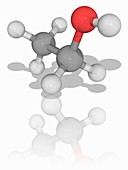 Ethanol organic compound molecule