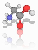 Glycine organic compound molecule