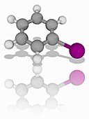 Iodobenzene chemical compound molecule