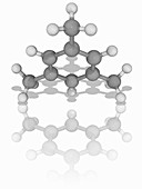 Mesitylene organic compound molecule