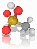 Methanesulfonic acid organic compound molecule